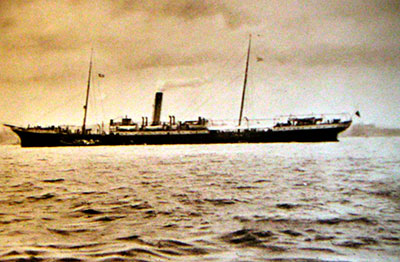 Пароход «Тамбов» на рейде в Джибути