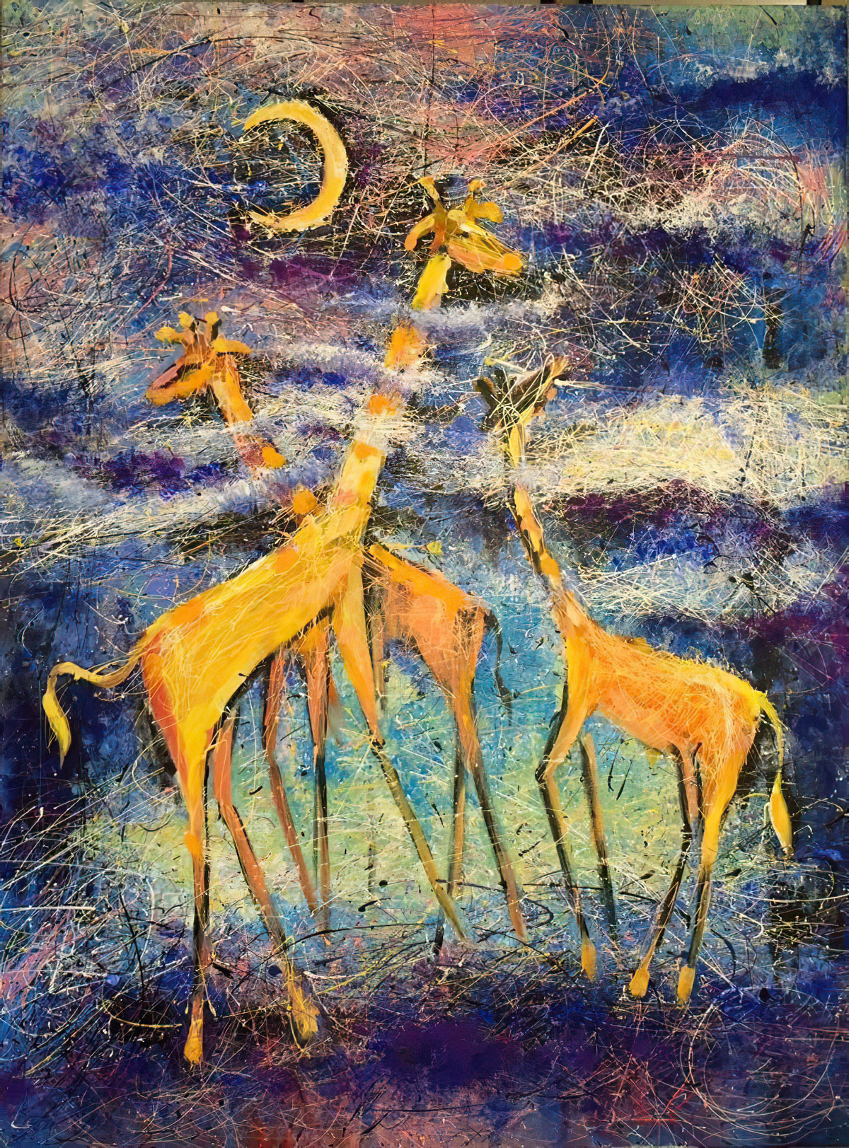 ...far, far away on the Lake of Chad wanders a gentle giraffe...